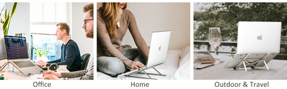 Portable Metal Aluminum, Foldable Laptop & Tablet Stand