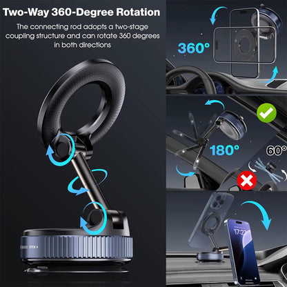 Dual Mount Magnetic 360 Mobile Holder