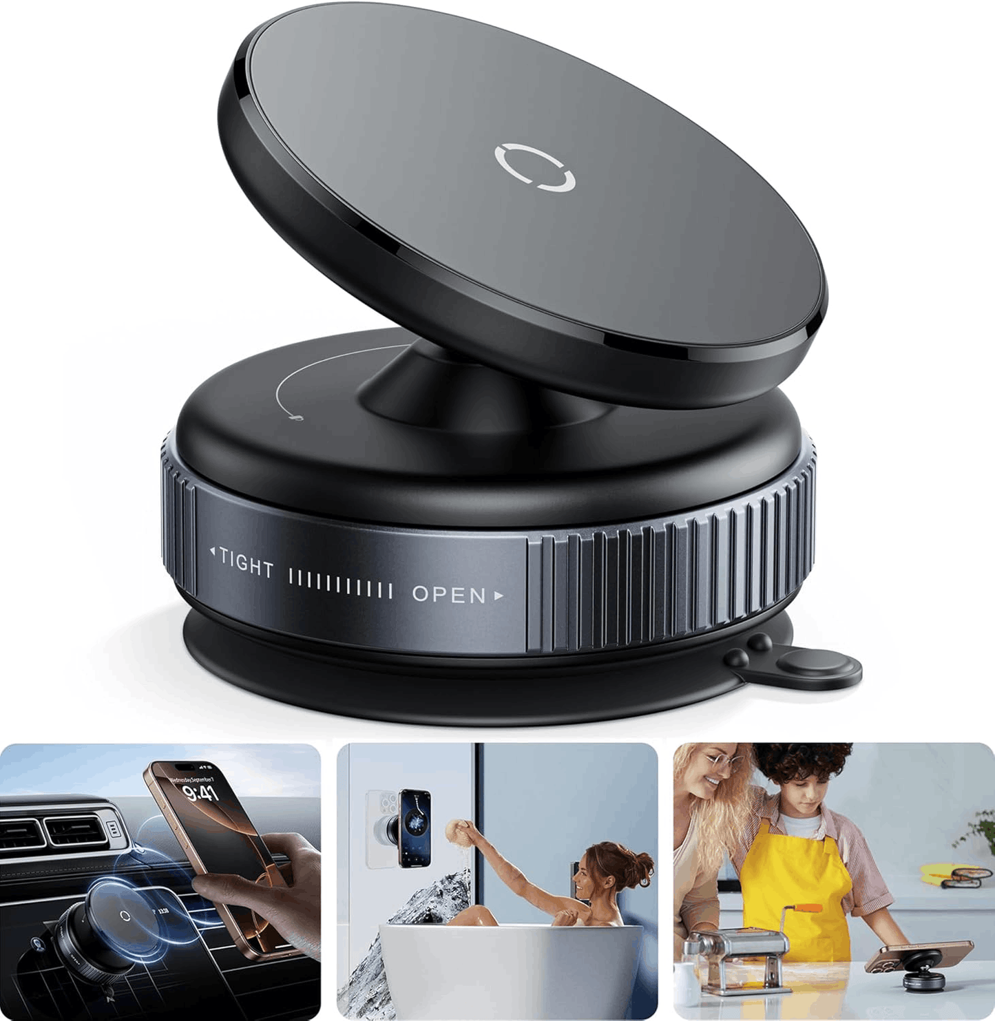 Dual Mount Magnetic 360 Mobile Holder